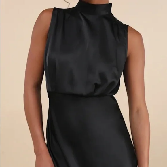 NWT Lulus Black Dress - Picture 5 of 8